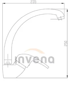Invena Bateria zlewozmywakowa Ava New chrom BZ-06-L01 - Baterie kuchenne - miniaturka - grafika 2