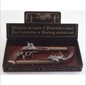 Repliki - broń - Hiszpania Zestaw pistoletów pojedynkowych kapiszonowych k1103-2L - miniaturka - grafika 1