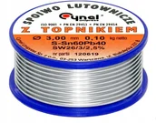Akcesoria do lutowania - Cynel Cyna 3mm 100g 0,1kg z topnikiem (1875) - miniaturka - grafika 1