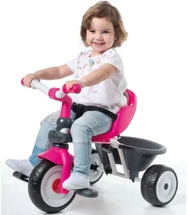 SMOBY SMOBY Rowerek Baby Driver Confort Różówy - Rowerki trójkołowe - miniaturka - grafika 5