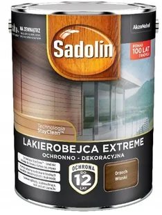 Sadolin Extreme- lakierobejca, orzech włoski, 4.5l - Lakiery do drewna Sadolin Extreme- lakierobejca, orzech włoski, 4.5l - Lakiery do drewna - miniaturka - grafika 1