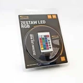 Taśmy LED - PRESCOT Zestaw LED RGB 150LED 5M taśma Prescot z pilotem PRZ-RGB-IP36W-24K - miniaturka - grafika 1