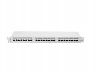 Lanberg Patch panel 24 port 1U CAT.5e Ekranowany Szary PPS5-1024-S - Akcesoria do szaf serwerowych - miniaturka - grafika 2