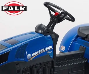 Falk Traktor New Holland Z Przyczepą - Jeździki dla dzieci - miniaturka - grafika 5