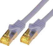 Kable miedziane - Mcab Mcab Patchcord Cat7 S-FTP PIMF LSZH 1m szary 3738 - miniaturka - grafika 1