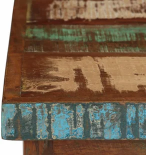 vidaXL Biurko z szafką i szufladami, drewno z odzysku, 140x50x77 cm vidaXL - Biurka - miniaturka - grafika 7