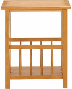 vidaXL vidaXL Stolik na gazety, 45x35x55 cm, lite drewno dębowe - Ławy i stoliki kawowe - miniaturka - grafika 2