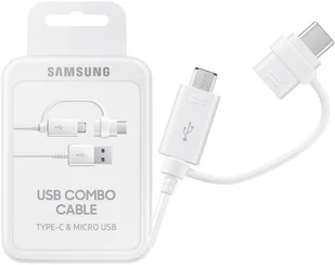 Samsung Combo Cable USB-C & micro USB biały (EP-DG930DWEGWW) - Kable komputerowe i do monitorów - miniaturka - grafika 4