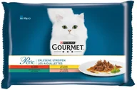 Mokra karma dla kotów - Purina Gourmet 4 x 85 g Wołowina królik łosoś i kurczak - miniaturka - grafika 1