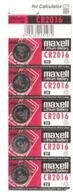 Baterie i akcesoria - Maxell Bateria CR2016 3V 5szt. 785861 - miniaturka - grafika 1