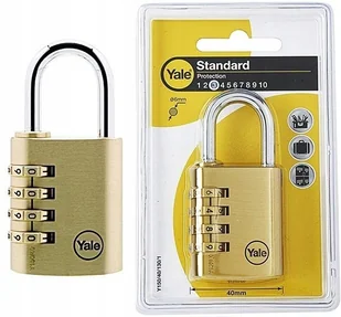 Yale Kłódka z zamkiem szyfrowym 4 kółka zamykania - Kłódki - miniaturka - grafika 2