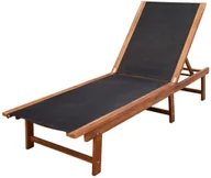 Leżaki ogrodowe - vidaXL vidaXL Leżak z drewna akacjowego - miniaturka - grafika 1