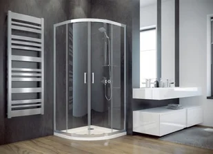 Besco Modern kabina półokrągła 90x90x165cm przejrzyste MP-90-165-C - Kabiny prysznicowe - miniaturka - grafika 7