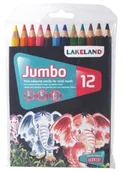 Przybory szkolne - Lakeland Lake Land etui na kredki kolorowe Jumbo z 12 różnych 33326 - miniaturka - grafika 1