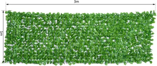 Outsunny SIATKA OCHRONNA SZTUCZNY ŻYWOPŁOT 1X3m - Pozostałe ozdoby ogrodowe - miniaturka - grafika 2