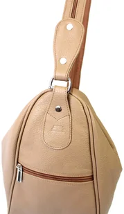 ELKOR (PL) Plecak Skórzany ELKOR (PL) Jowita De Luxe Skóra Naturalna Licowa CAPPUCINO - Torebki damskie - miniaturka - grafika 4