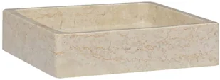 vidaXL Lumarko Umywalka, kremowa, 40x40x10 cm, marmurowa! 149168 - Umywalki - miniaturka - grafika 8
