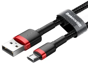 Baseus Cafule Kabel USB - Micro-USB dwustronny Quick Charge 2.4A 100cm czarny + czerwony CAMKLF-B91 - Kable USB - miniaturka - grafika 7