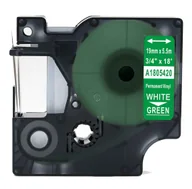 Dodatki do drukarek i skanerów - DYMO strefadrukarek.pl Taśma 1805420 winylowa 19mm x 5.5m zielona biały nadruk - zamiennik | OSZCZĘDZAJ DO 80% - ZADZWOŃ! 730811399 PROMOCJA! RH-1805420 - miniaturka - grafika 1