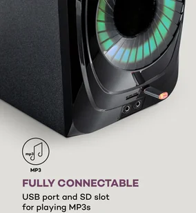 Auna Areal 825 5.1 system głośników 200 W RMS BT USB SD AUX pilot zdalnego sterowania H7931+ T1026 - Głośniki i kolumny - miniaturka - grafika 6