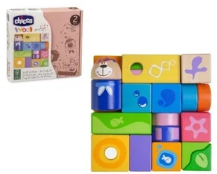 Chicco Zabawki drewniane Zestaw klocków 23szt - Zabawki interaktywne dla dzieci - miniaturka - grafika 2