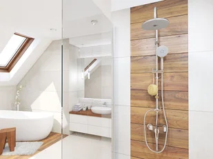 Laveo Cers kolumna natryskowa 100 cm chrom PL7_00OX PL7_00OX - Zestawy prysznicowe - miniaturka - grafika 3