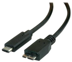 Red Fighter Kabel USB 3.1 USB micro B 3.0 M USB C M 0.5m okrągły czarny plastic bag KUBHXTX05B01 - Adaptery i przejściówki - miniaturka - grafika 2