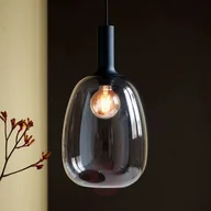 Lampy sufitowe - Nordlux Lampa wisząca Alton szklany klosz szary dym 23cm - miniaturka - grafika 1