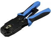 Narzędzia sieciowe - Neku Zaciskarka wtyków RJ45 RJ12 RJ11 RJ14 czołowa - miniaturka - grafika 1