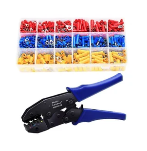 Inne Zestaw zaciskarka z konektorami izolowanymi 700szt. E5963 NAR0867 - Narzędzia sieciowe - miniaturka - grafika 3