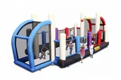 Place zabaw - HappyHop Dmuchane boisko  3w1 - Happy Hop 9072 - miniaturka - grafika 1
