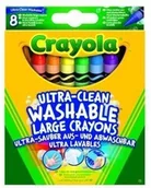 Pozostałe książki - Duże zmywalne kredki 8 kolorów CRAYOLA - miniaturka - grafika 1