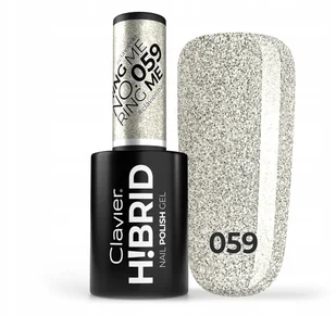 Lakier Hybrydowy Brokatowy Clavier H!ibrid 5ML 059 - Lakiery hybrydowe - miniaturka - grafika 2