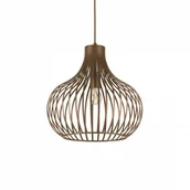 Lampy sufitowe - Ideal Lux Lampa sufitowa Onion SP1 D38 205298 nowoczesna oprawa sufitowa w kolorze brązowym 205298 - miniaturka - grafika 1