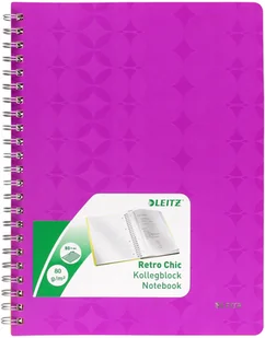 Leitz NOTATNIK A4 Retro Chic fioletowy w kratkę 45910065 - Notesy i bloczki - miniaturka - grafika 2