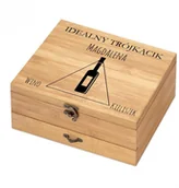 Gadżety dla niej i dla niego - Murrano Akcesoria do wina dedykacja zestaw dla niej idealny trójkącik ZDW4-035 - miniaturka - grafika 1