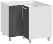 Szafki kuchenne - MEBLE OKMED Szafka kuchenna stojąca Salma 90 cm kolor grafit - miniaturka - grafika 1