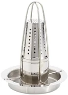 Pozostałe akcesoria kuchenne - Küchenprofi 10 3801 28 00 Advantage stojak do grillowania kurczaka z pojemnikiem aromatyzującym, srebro, 1 - opakowanie 10 3801 28 00 - miniaturka - grafika 1