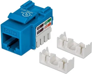 Intellinet 210546 Moduł Keystone RJ45 UTP Cat5e, Punch-Down, niebieski 210546 - Panele krosownicze - miniaturka - grafika 4