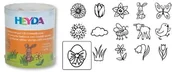 Pozostałe akcesoria dla plastyków - Heyda Zestaw drewnianych stempli - wiosna 15 sztuk 20-4888484 - miniaturka - grafika 1