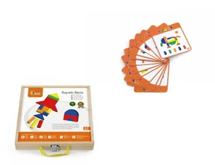 Viga VIGA 59687 MAGNETYCZNA UKŁADANKA W WALIZCE 1450 - Układanki dla dzieci - miniaturka - grafika 2