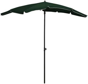 vidaXL Parasol ogrodowy na słupku, 200x130 cm, zielony 315552 - Parasole ogrodowe - miniaturka - grafika 2