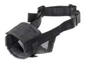 Kagańce dla psów - Ferplast Kaganiec MUZZLE NET nylonový XXL černý - miniaturka - grafika 1