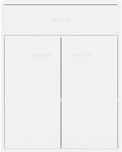 vidaXL Szafka, biała, 60 x 30 x 75 cm, płyta wiórowa - Komody - miniaturka - grafika 7