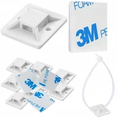 Inne mocowania - Mocowanie Uchwyt Opaski Kablowej 20x20 mm 50 Sztuk - miniaturka - grafika 1