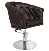 Fotele fryzjerskie - GABBIANO ACTIVESHOP FOTEL FRYZJERSKI LONDYN BRĄZOWY AS_111434 - miniaturka - grafika 1
