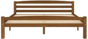 vidaXL Lumarko Rama łóżka, miodowy brąz, lite drewno sosnowe, 160 x 200 cm 322079 - Łóżka - miniaturka - grafika 3