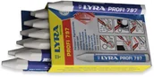 Sprzęt geodezyjny - Kreda woskowa wodoodporna do znakowania Lyra 797 biała 12 szt LYRA 797B KOMPLET - miniaturka - grafika 1