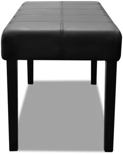 vidaXL vidaXL Ławka ze skóry syntetycznej, czarna - Ławki do przedpokoju - miniaturka - grafika 7