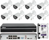 Zestawy do monitoringu - Dahua Zestaw monitoringu biura 8x kamery IP 4 Mpx - miniaturka - grafika 1